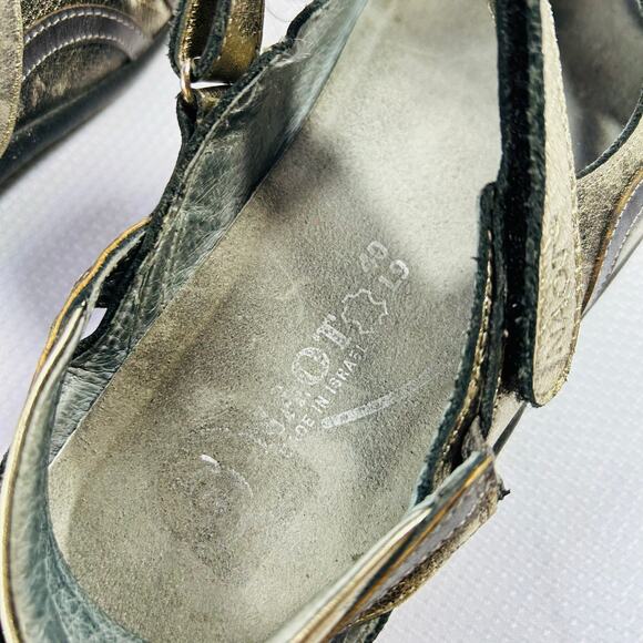 Naot Rongo Slingback Mary Jane Metallic Distressed Bronze Comfort Shoes Size 9 - Picture 12 of 12